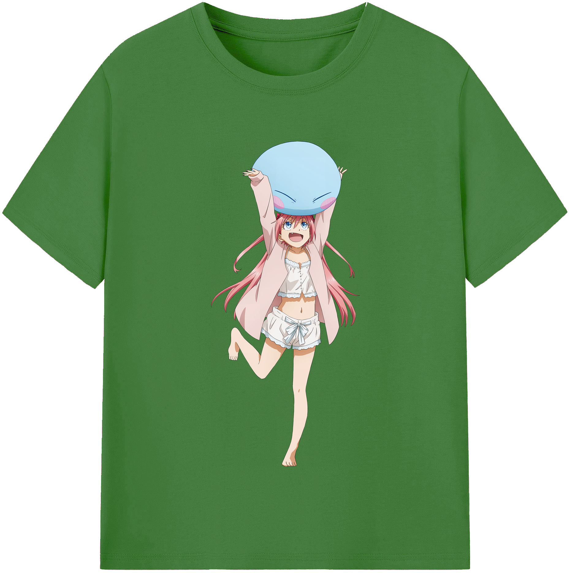 （画像用） 転スラ Regarding Reincarnated to Slime レディースカジュアルプリントTシャツ（綿100％）